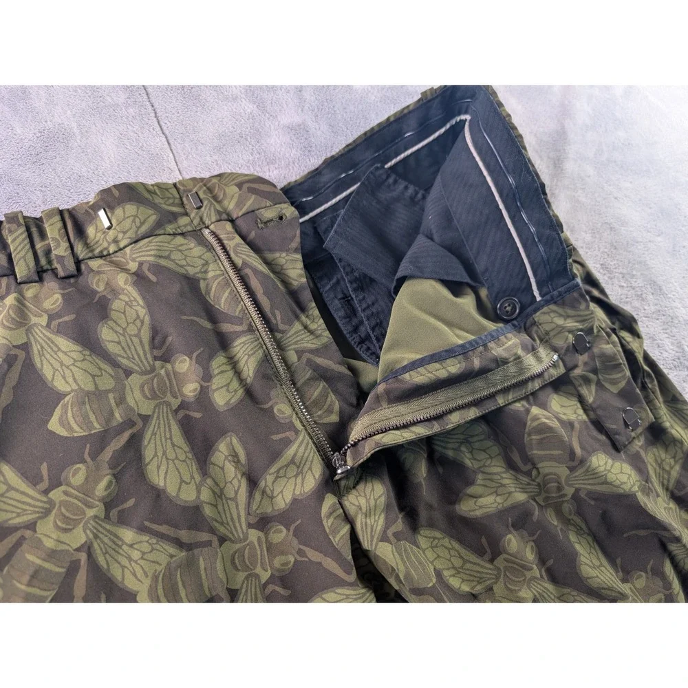 RLX Ralph Lauren Mens Golf Shorts 34 Green Bee Insect Print Performance Stretch